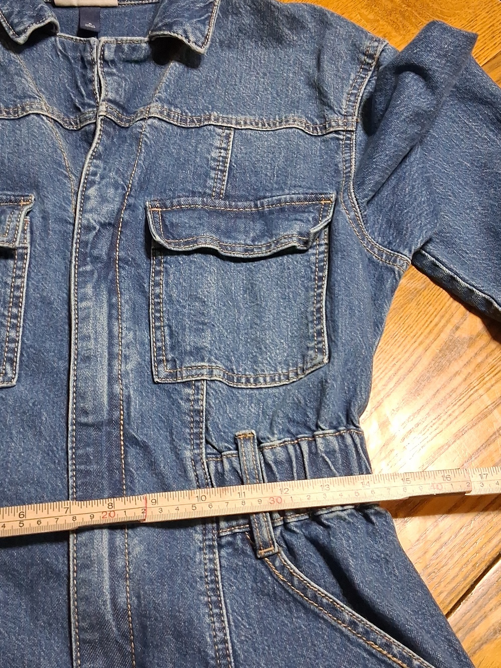 UNIVERSAL THREAD Jean Jumpsuit Womens 6 BLUE Chic Hip Preowned - Picture 4 of 9